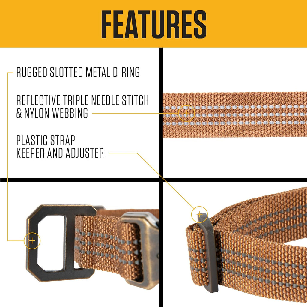 Large Carhartt dog collar side release buckle detail