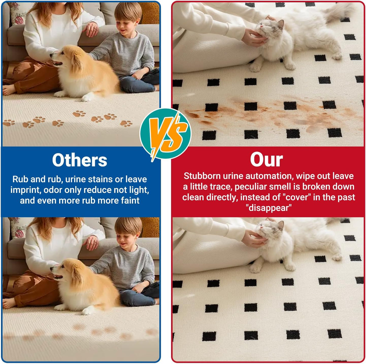 Neathova pet odor remover spray targeting dog and cat pee stains.