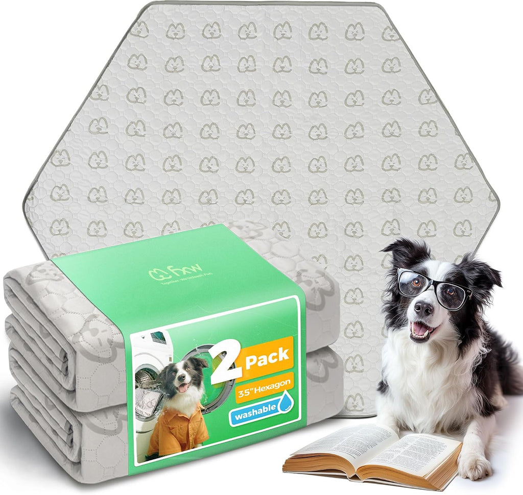 FXW Washable Pee Pads for Dogs, Leak-Proof & Non-Slip, Specifically Designed for 18inch Cages, 11" x 17" Rectangle, Khaki, 2 Packs - Image 13