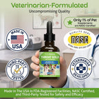 Pet Wellbeing Throat Gold back label showing natural bacon flavor ingredients