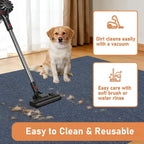 Rlinjyh pet mat cleaning demonstration using water