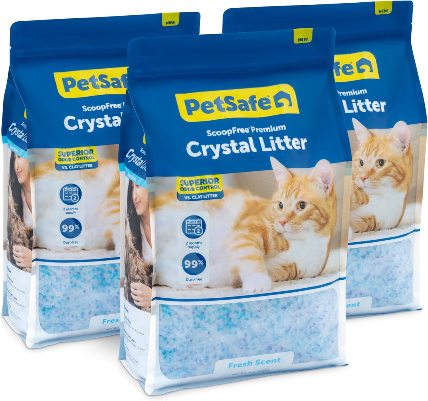 PetSafe ScoopFree Odor Control Crystal Cat Litter, Fresh Scent, 8 Lb Bag - Image 13