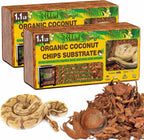 Halatool 10 LBS Coconut Husk Chips for Reptiles, 72QT Compressed Coco Chips Substrate for Snakes Tortoises Geckos Lizards Hermit Crab Ball Python - Image 9