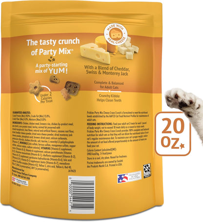 Authentic Purina adult cat treats package showing premium dental health crunchy texture seal