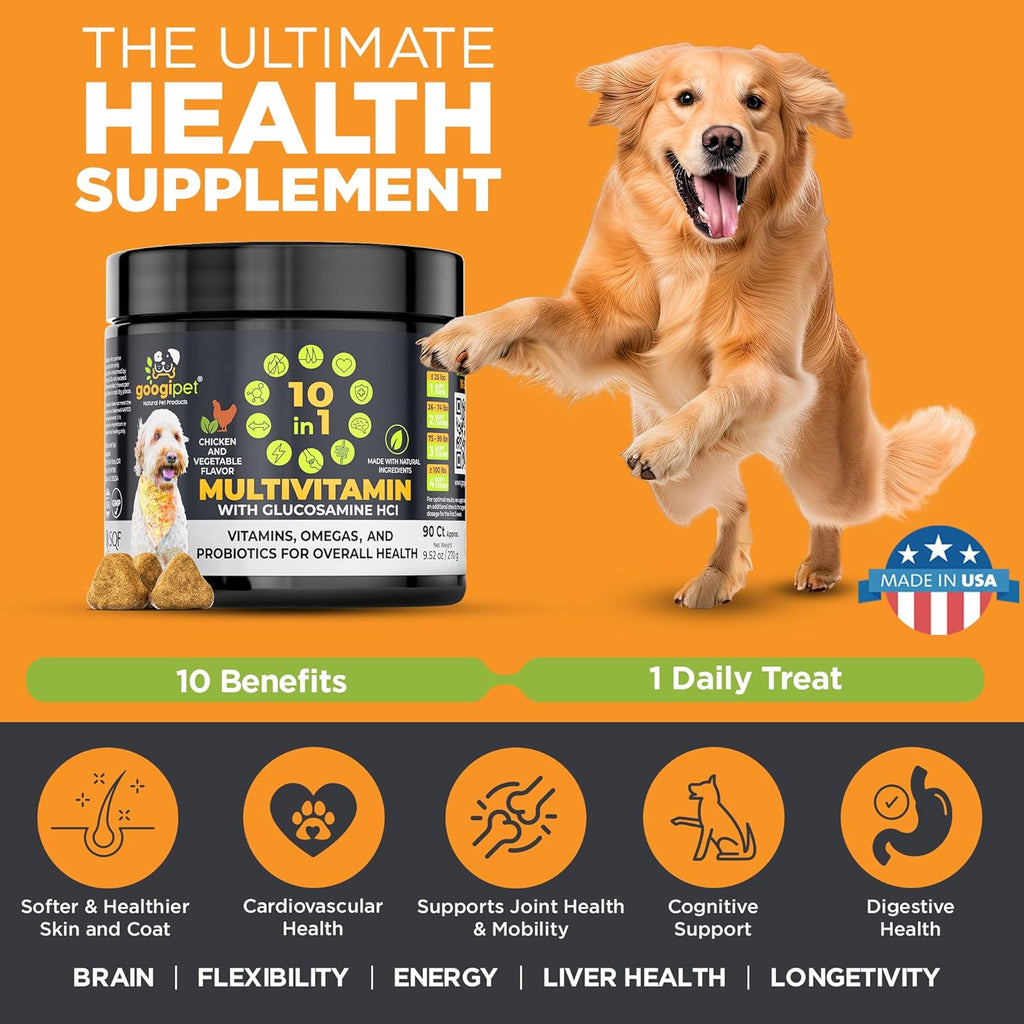 Googipet chicken flavored vitamins for healthy dog joints