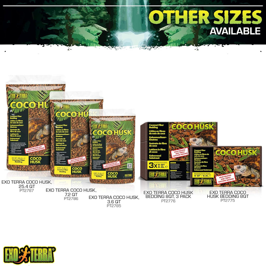 Exo Terra amphibian bedding brick label view
