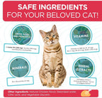 Premium USA imported L-lysine drops for cats with included dropper details.