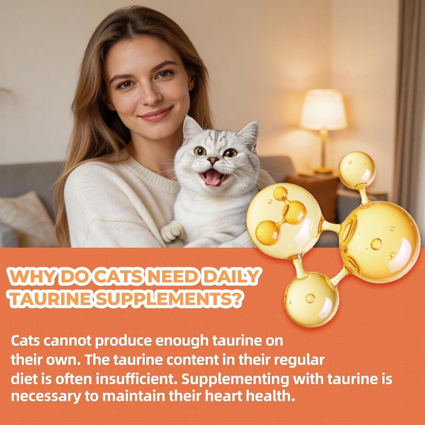 Just Try 16 OZ Taurine Treats with Coenzyme Q10 for Cats - Coq10 & Taurine for Cat to Support Feline Heart Health - Chicken Flavored Chews - Vitamins Snacks Treats - Image 9