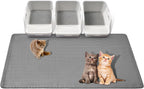 GRELY Cat Litter Mat,XL47''X 28'' Extra Large Litter Trapping Mat,Kitty Litter Box Mat,Double Layer Cats Rug for Pet, Litterbox Mats for Floor,Waterproof Urine Proof,Non-Slip - Image 10