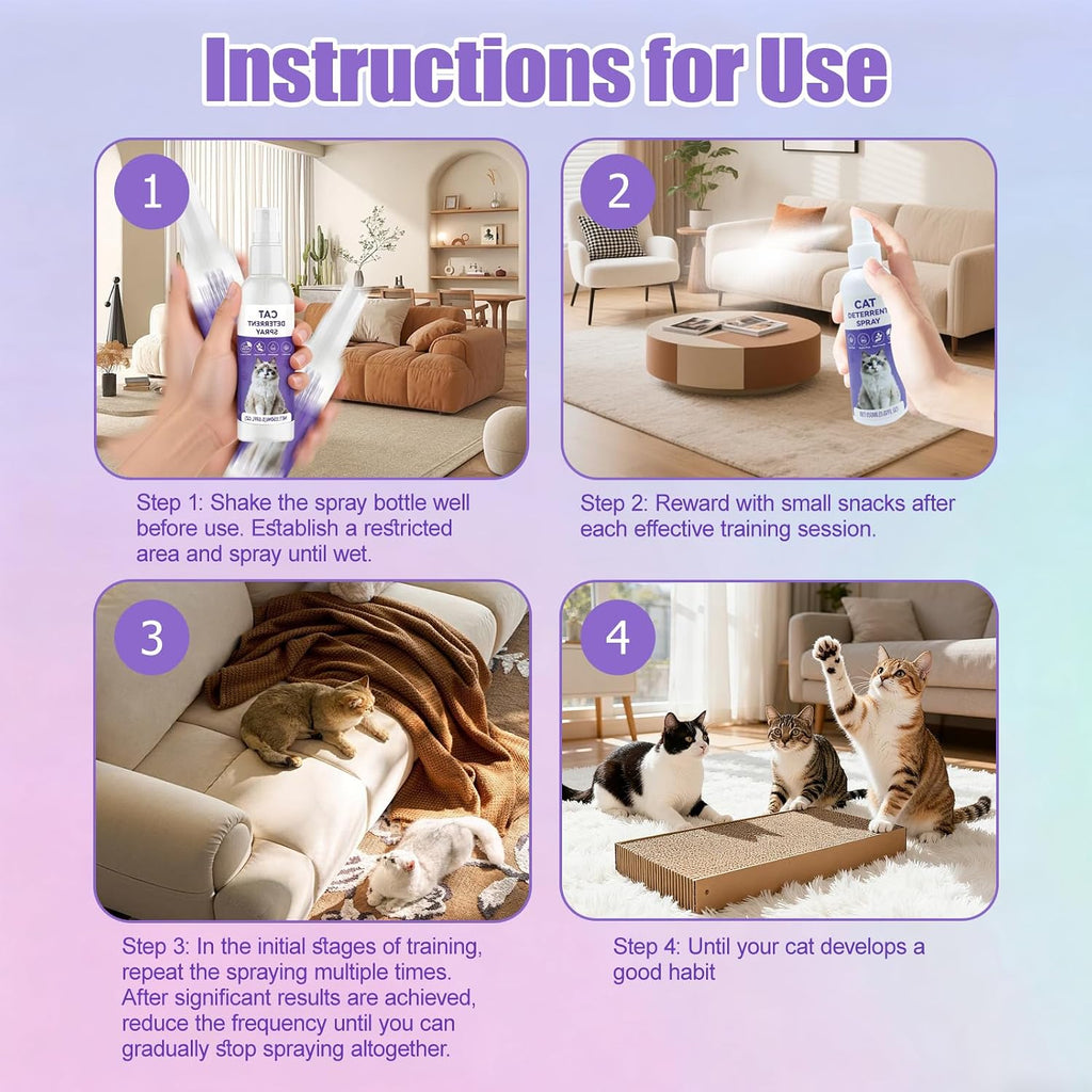 Using QHZ cat repellent on indoor couch and curtains