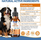 Sixty milliliter bottle of Carmelie yeast and itch relief for dogs