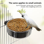 Bird Feeding Dish Cups, Stainless Steel, 2 Pack, Small - Image 3