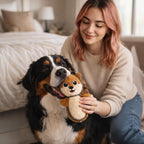 Features of reinforced seams on pet plush toy