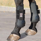 Harrison Howard open front jumping boots on horse legs side view