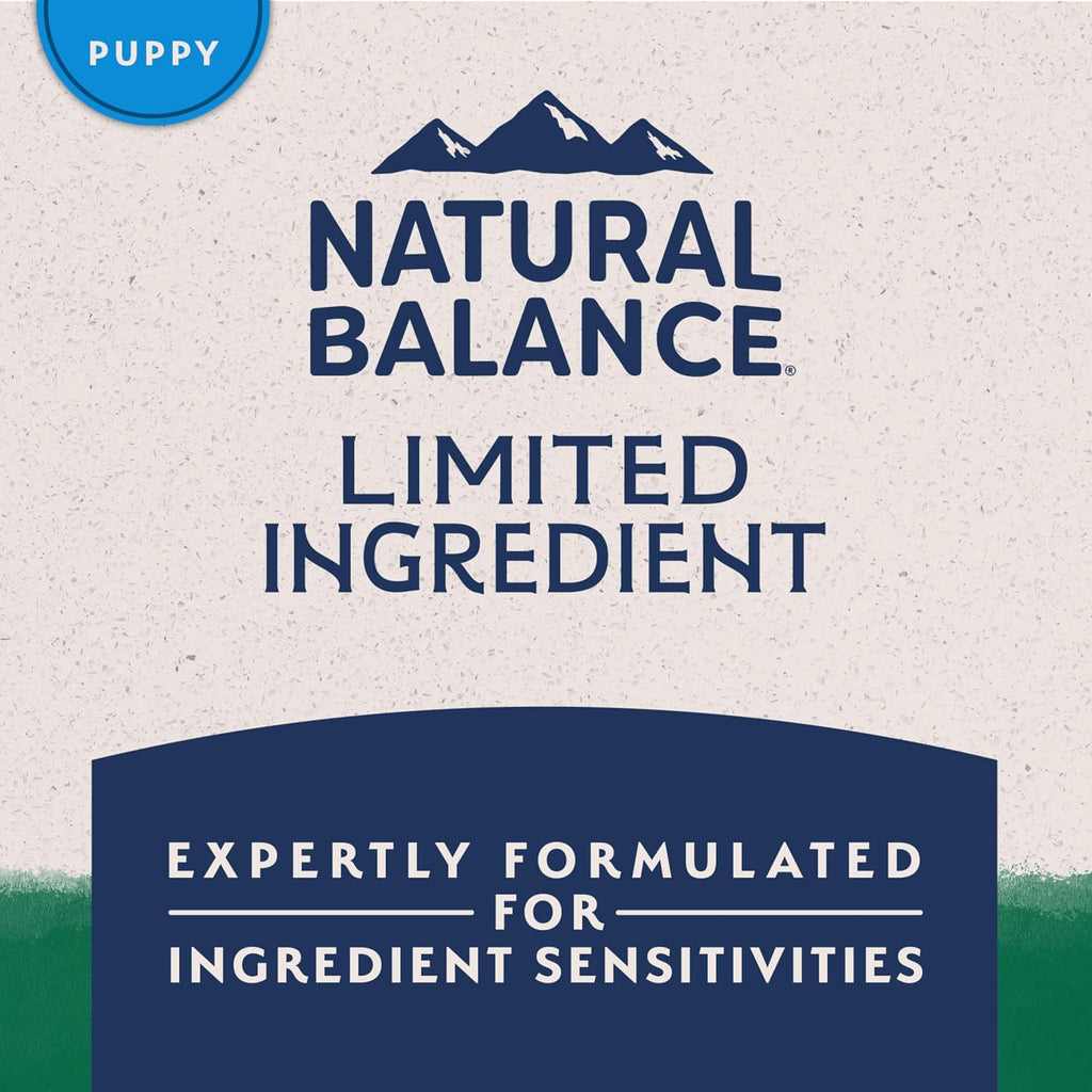 Natural Balance premium puppy food with healthy grains 4 pound bag