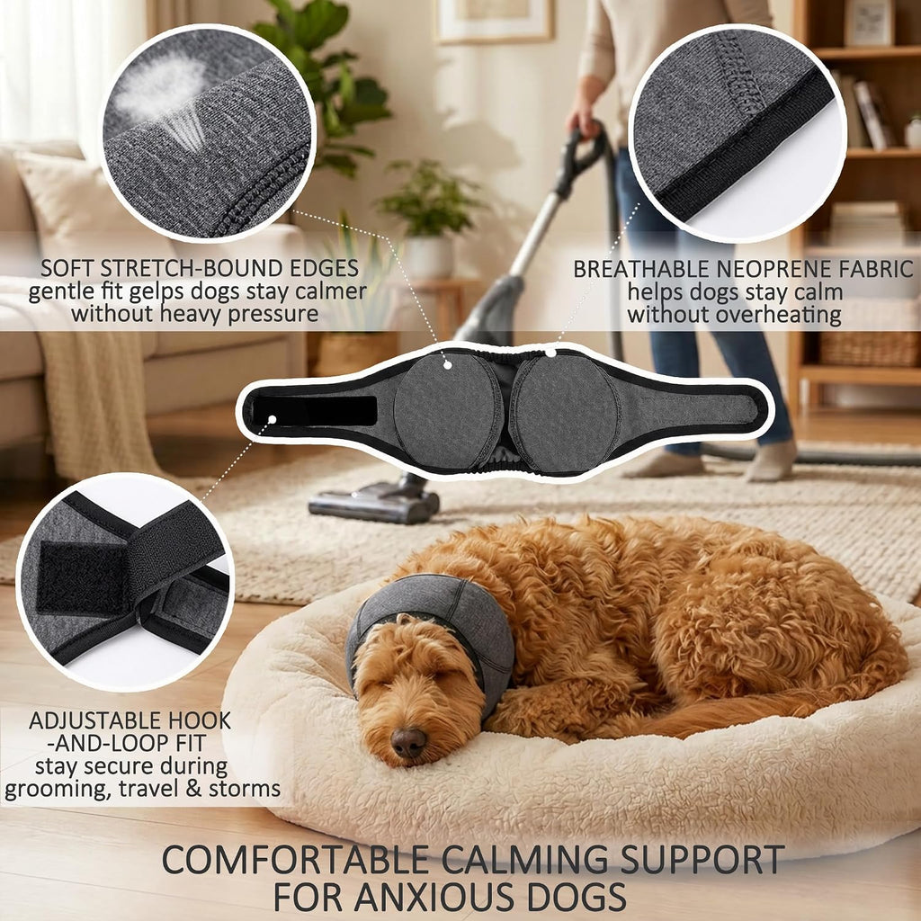 Soft interior lining of Mctoury dog anxiety head cover