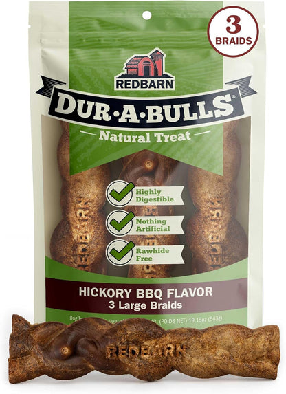 Redbarn Natural Dur-A-Bulls Treats for Dogs - 5 Medium Sticks - Hickory Flavor - Made in USA Long Lasting 100% Digestible No Artificial Ingredients or Plastic - Image 11