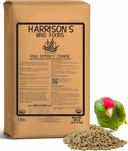 Harrison's Bird Foods High Potency Fine - Certified Organic, Non GMO Formula for Small to Medium Birds - Human Grade Pellets for Molting, Recovering & Weaning Chicks with Balanced Nutrition (1lb) - Image 12