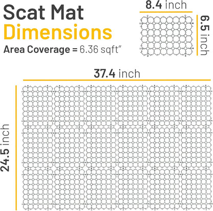 Petfolio cat deterrent mat protecting indoor potted plant