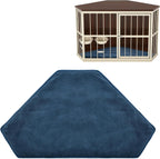 Folded CroBlissful dog kennel pad for travel use