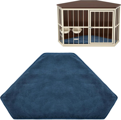 Folded CroBlissful dog kennel pad for travel use