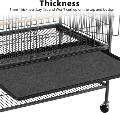 Using Tababao absorbent cage mat for parrot cage cleaning