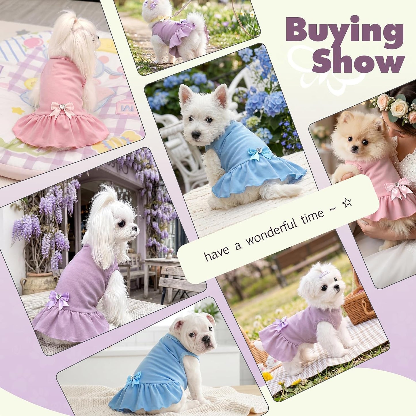WOYYHO imported pet clothes size chart and fit guide