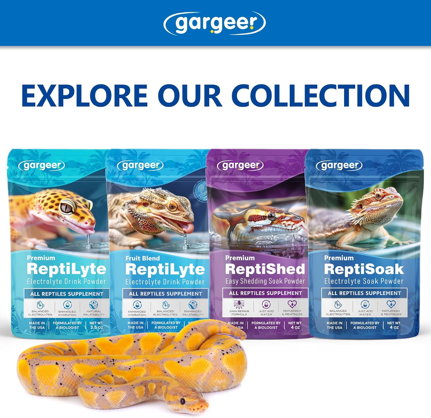 Gargeer Premium ReptiSoak resealable storage bag
