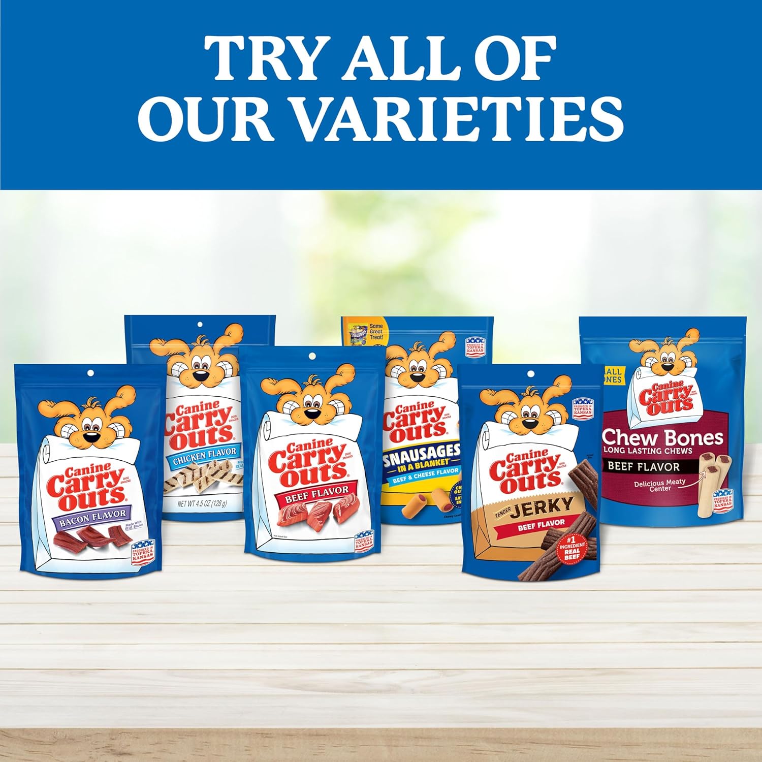 Canine Carry Outs large bulk bag premium pet rewards texture detail