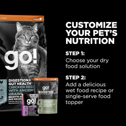 Go! Solutions Digestion + Gut Health Chicken Dry Cat Food, 6 lb | Fiber-Rich Kibble for Gastrointestinal & Digestive Wellness, Supports Sensitive Stomachs, For Kittens, Adults & Seniors - Image 9