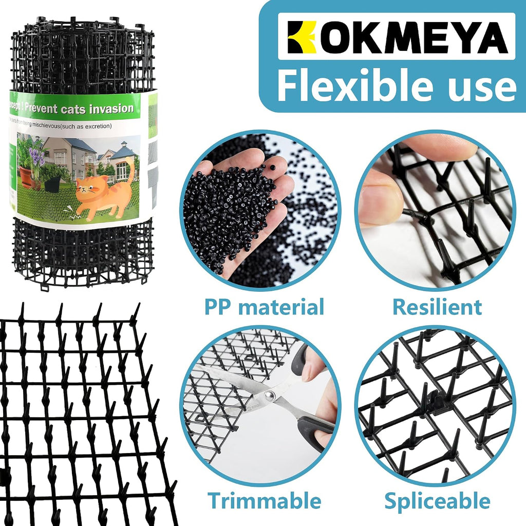 Kokmeya pet repellent mat cut to fit plant pots