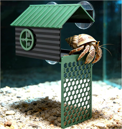 Multi-Functional Hermit Crab Hideaway | Hermit Crab Foraging cave with Ladder | Hermit Crab Climbing wall Toy | Hideout Decoration Accessories Also Suitable for Lizards and Tarantulas - Image 1