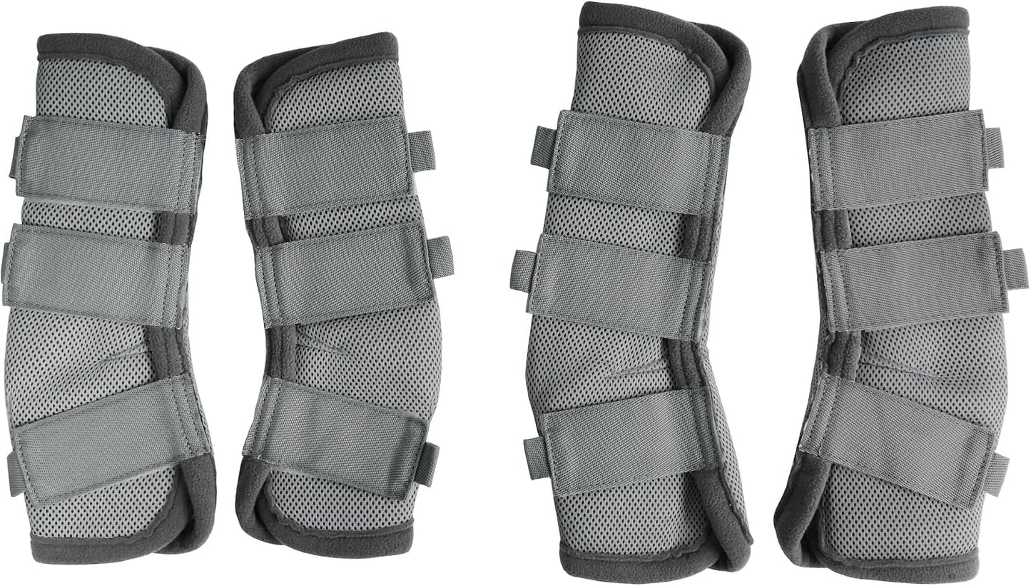 Four piece set of LEAFOREST horse leg protectors for pasture and barn use.