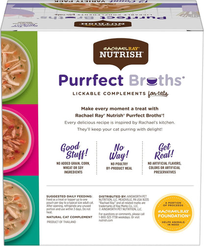 Classic Chicken flavor pouch of lickable cat food complement showing real ingredients