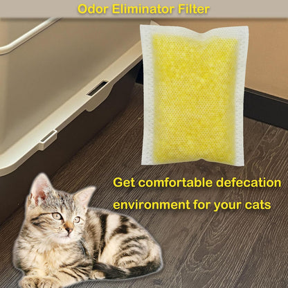 AFJWUZ ammonia neutralizing litter box refill pods demonstrating high performance multi layer pet filtration materials.
