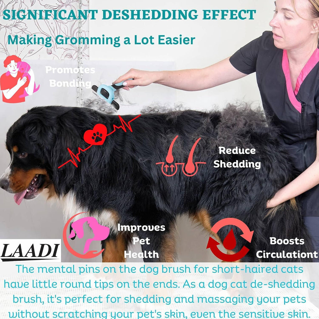 Anti slip handle design preventing wrist strain during pet grooming
