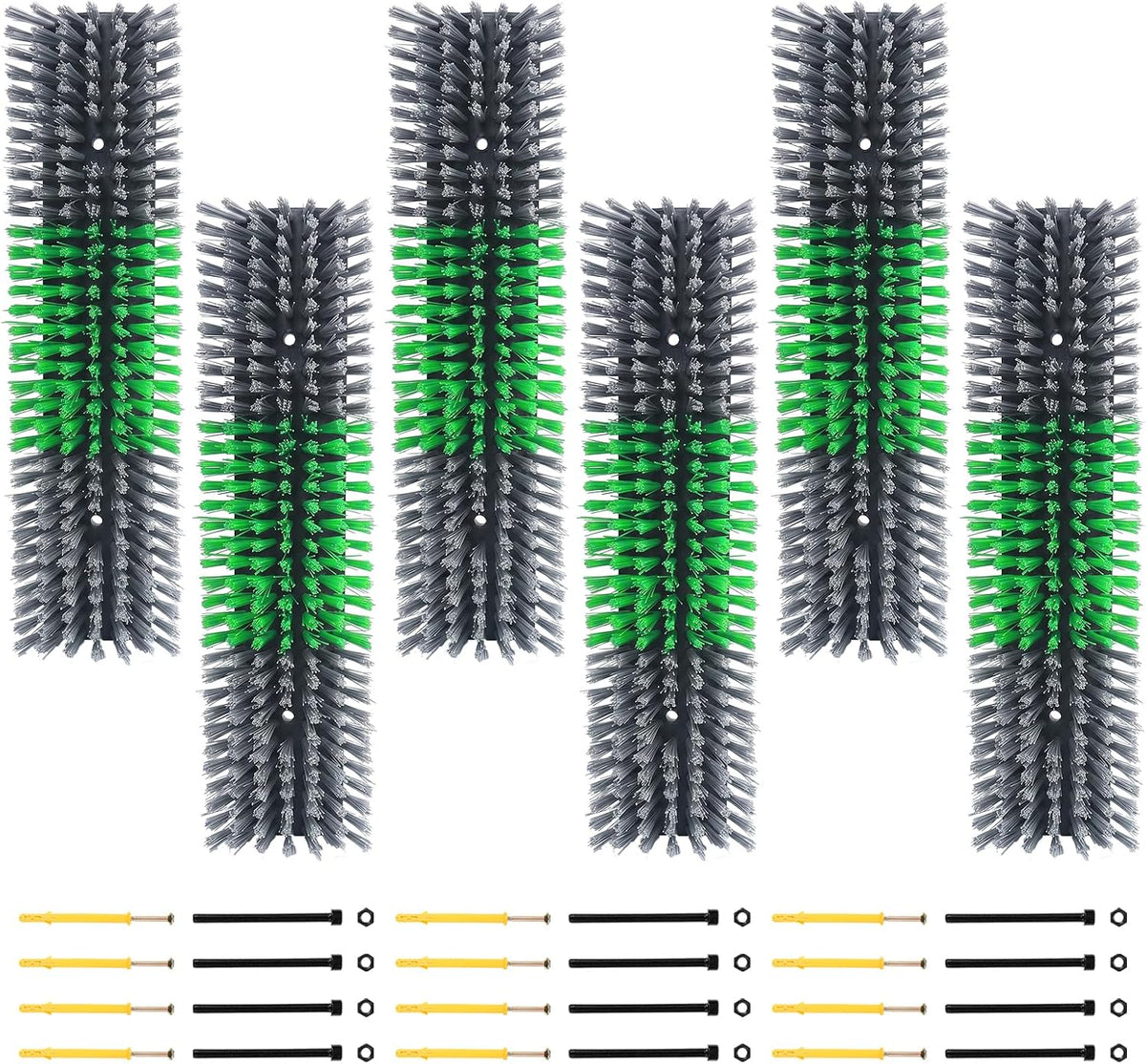 Side profile of curved Rouisxue livestock grooming brush for herd comfort.
