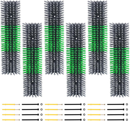 Side profile of curved Rouisxue livestock grooming brush for herd comfort.