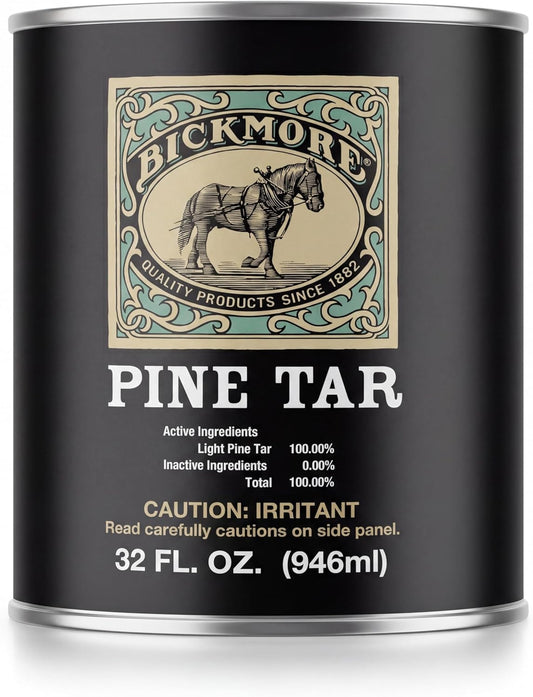 Bickmore Pine Tar Hoof Care Formula 32 Ounce front view container