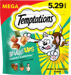 Temptations ShakeUps Clucky Carnival cat treats pouch front view