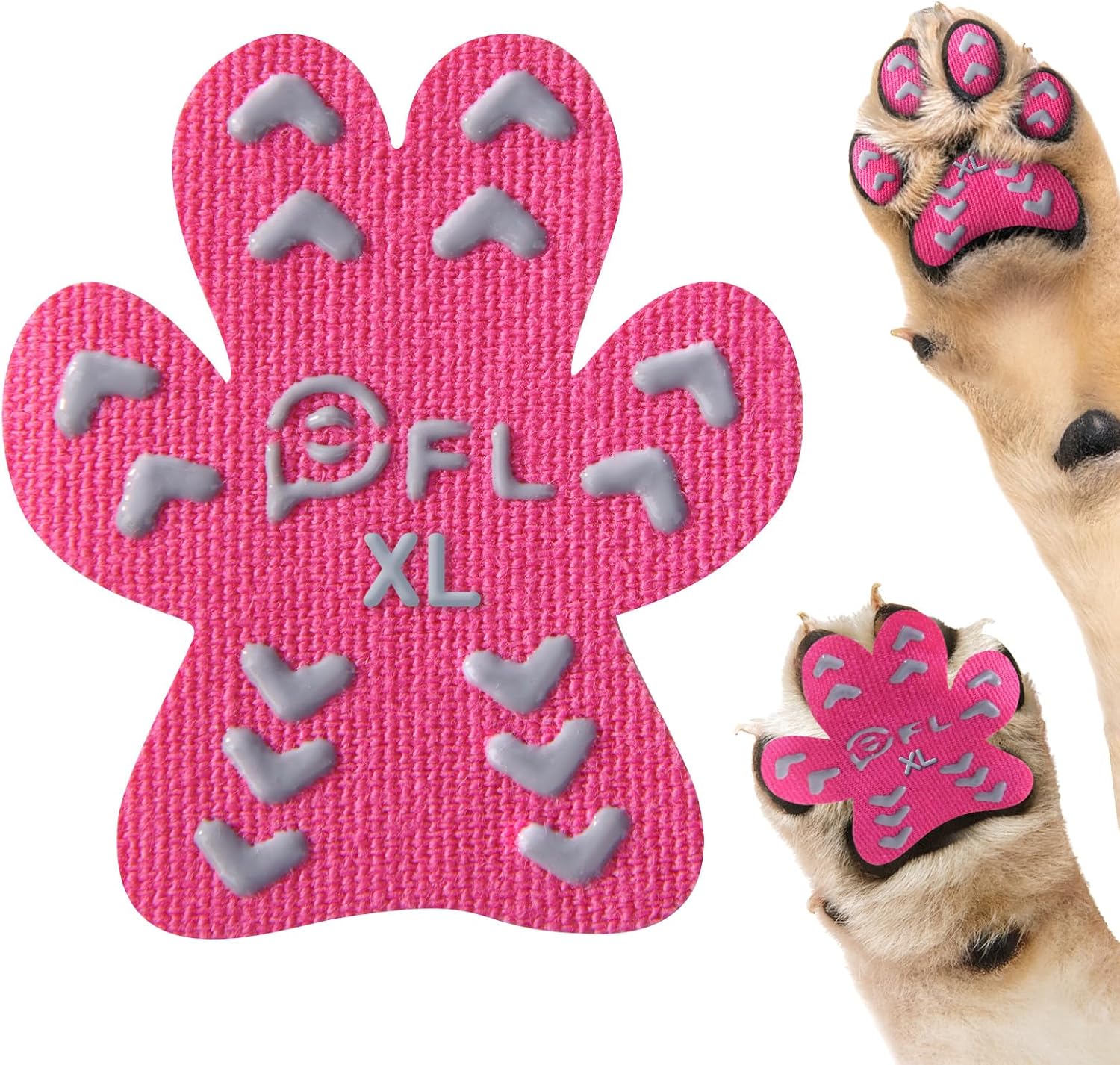 Anti Slip Dog Paw Protector Pads for Senior Dogs, Paw Pads for Dogs Traction, Disposable Self Adhesive Paw Grips for Old Dog on Slippery Hardwood Floor, Black 12 Sets (48pcs) XL(41-60lbs) - Image 11
