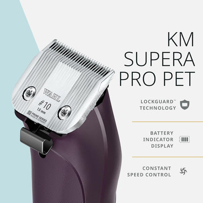 Wahl Pro Animal cordless clipper package with dual battery packs and premium blades