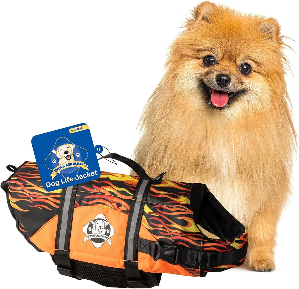 Dog Life Jacket - Swimming Vest for Dogs, Adjustable, Reflective, Comfortable, Multiple Colors, Patterns, XX-Small to Extra Large Dog Swim Vest with Handle (Red, Large) - Image 9