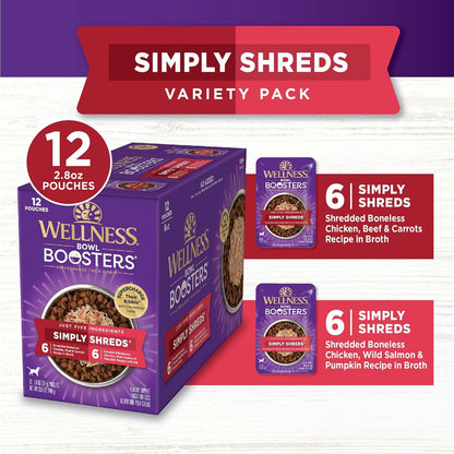 Wellness Simply Shreds 12 pack box branding