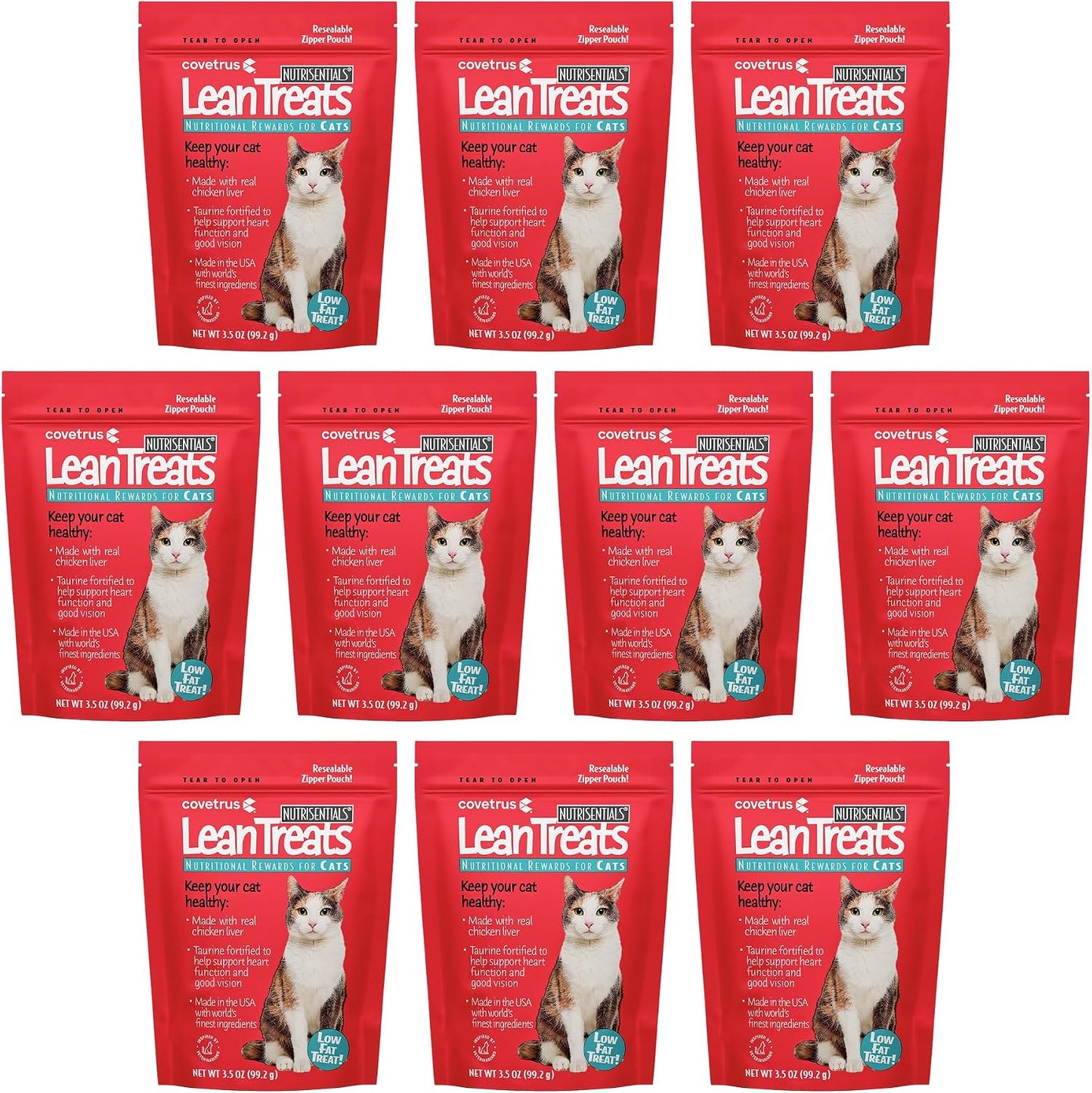 Covetrus Nutrisential Lean Treats for Cats, Low Fat Chicken Flavor, Small, Medium, Large, 1 Pack, 3.5oz - Image 9