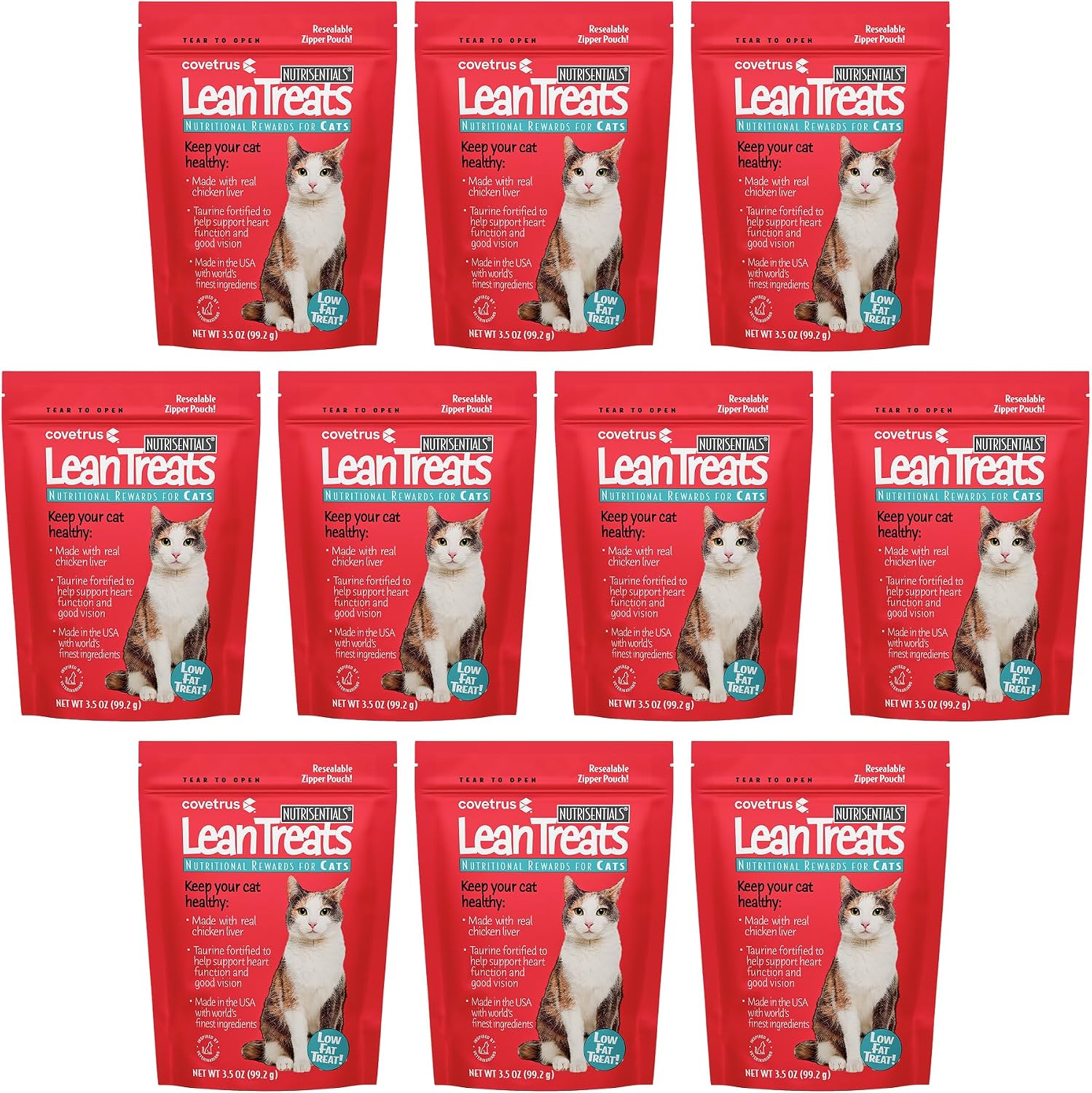 Covetrus Nutrisential Lean Treats for Cats, Low Fat Chicken Flavor, Small, Medium, Large, 1 Pack, 3.5oz - Image 9