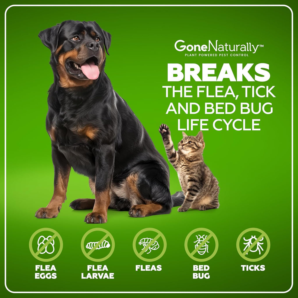 Natural Care dog flea and tick treatment label details