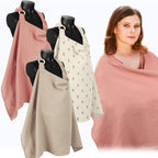 Treela 3 piece muslin cotton nursing cover set front view