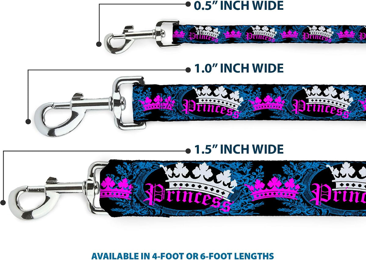 Black and turquoise pet leash handle and nylon webbing detail.