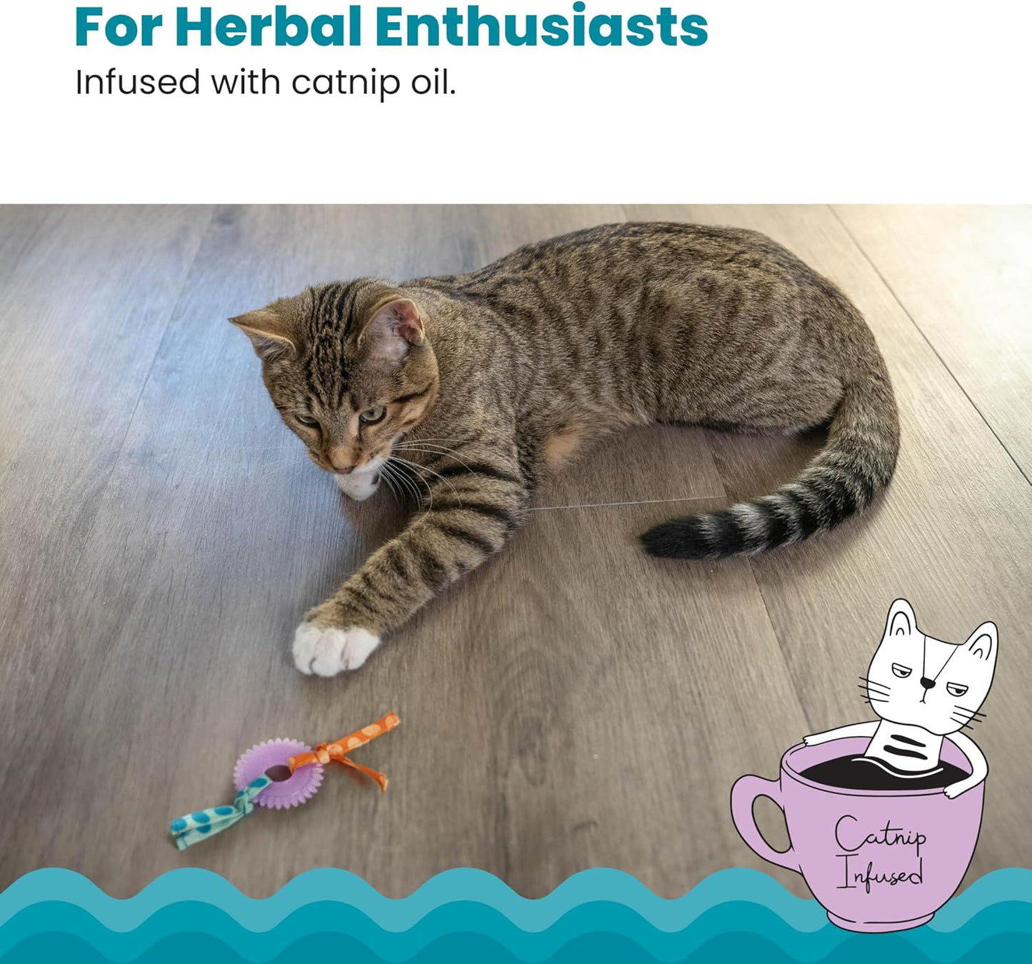 Authentic Catstages cat chew toy packaging